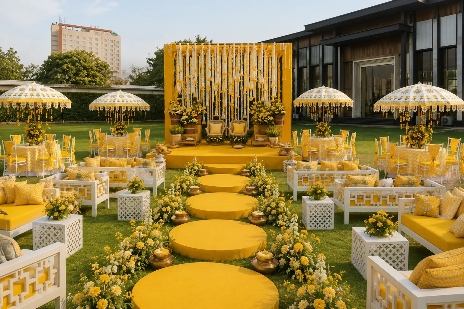 Rose Lawn event setup